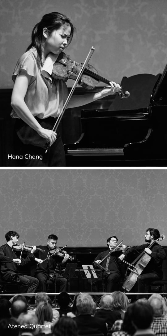 Hana Chang and Atenea Quartet